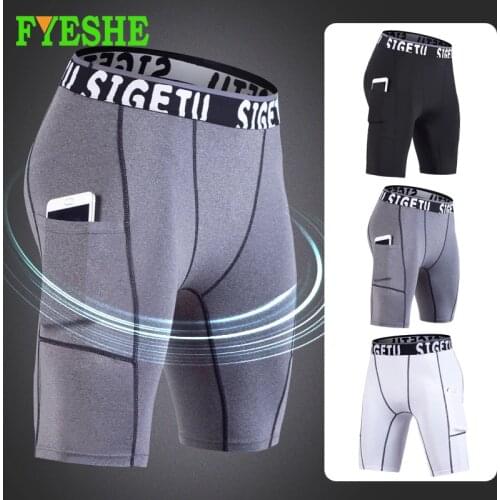 Compression Shorts Men Gym Shorts Compression Underwear Crossfit Shorts Running Short Sport Homme Quick-Drying Bottoms