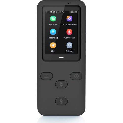 Two Way Easy Trans Smart Language Translator Device Electronic Pocket Voice BT 45 Languages for Meeting Travel