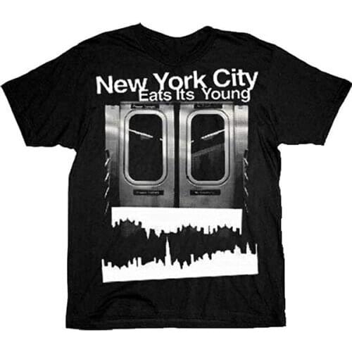 How to Make It in America New York City Eats Its Young Black Adult T-Shirt Tee