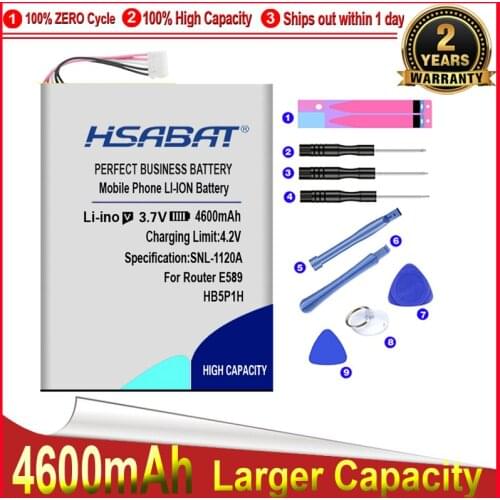 HSABAT HB5P1H 4600mAh For Huawei Router E589 R210 E5776s E5776S-22/32/501/601/860/922 FDD battery free shipping