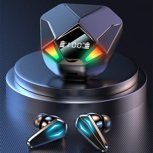 Gaming Headset Low Latency 40ms TWS Bluetooth 5.1 Music Headset Dual-mode Decoding Noise Reduction Wireless Headset Microphone