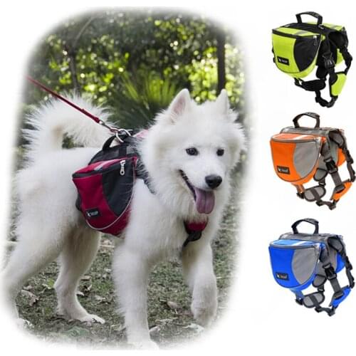K9 Dog Harness Accessories Arnes Para Perro Szelki Dla Psa Harnais Chien Pet No Pull Grande Reflective Pannier Carrier Backpack