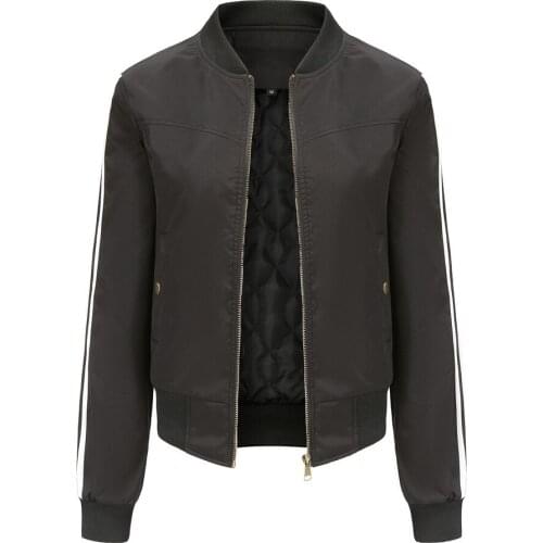 Bomber New Autumn Winter Womens Jacket Baseball Jacket Femme Veste Winter Clothes Women Cotton Padded Warm Coat Women Outwear