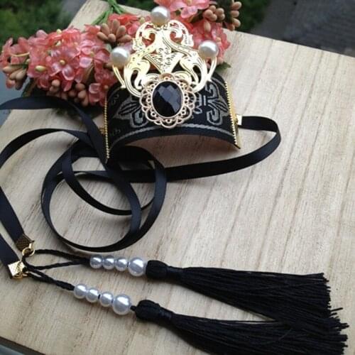 Ribbon Hair Crown Antique Style Warrior Swordsman Cosplay Headdress Ancient Prince Headwear Studio Photography