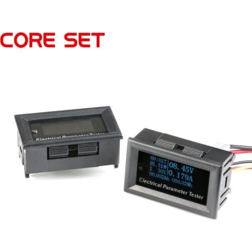OLED Multifunction Tester Battery Tester Lithium Battery Capacity Meter Voltage Current Time Temperature Voltmeter Ammeter