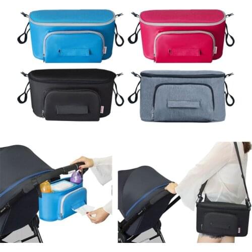 Buggy Pram Bag Organiser, Baby Pushchair Storage Bag Universal Waterproof Stroller Bag Organizer fits All Buggy Models