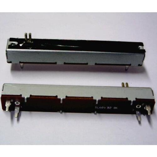 Original new 100% straight slide potentiometer total length 88MM stroke 60MM axis length B10K B20K 10MM (SWITCH)