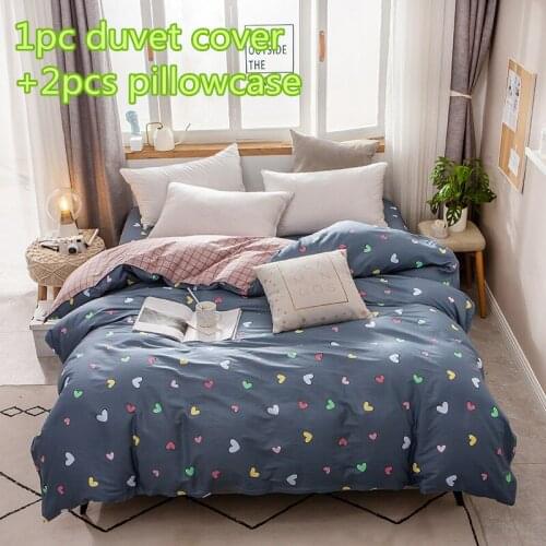 Plaid Stripes 100% Cotton Duvet cover Comforter/Quilt/Blanket case 100% Cotton with Zipper Twin Full Queen King double single