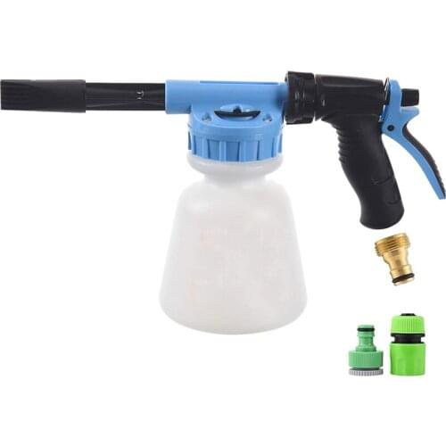 Pneumatic Air Foam Gun Low Pressure Car Wash Interior Deep Cleaning Gun Hose Tool for Car Surface Maintenance
