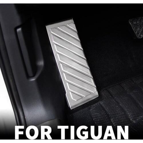Interior cab pedal rest pedal decoration modification accessories for VW Volkswagen Tiguan mk2 2016 2017 2018 2019 2020