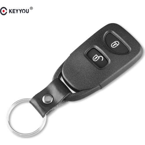 KEYYOU 2 Buttons Remote Control Car Key Shell For Hyundai Tuccson 2005-2009/Accent 2005-2009 Replacement Car Cover Housing Case