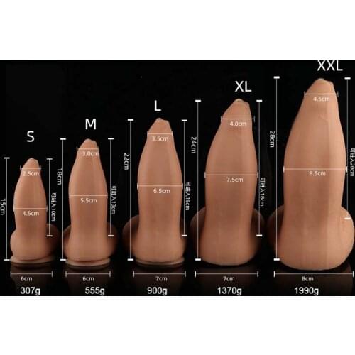 Large Animal Dildo Realistic Design With Suction Cup Fake Penis Consoladores Femenino,Anal Dildos Butt Plugs Sex Toy for Woman