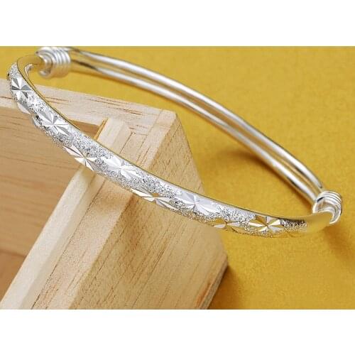 SA SILVERAGE Jewelry Bracelet Braclets for Women 2021 Luxury 999 Foot Silver Star Bracelet Womens Adjustable Fashion Creative