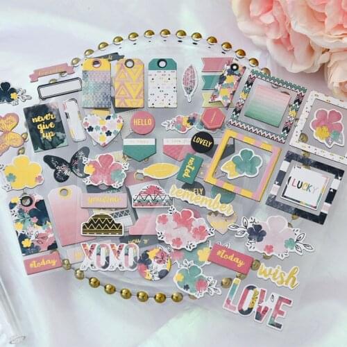 YPP CRAFT Never Give Up 3D Die Cut Self-adhesive Stickers for Scrapbooking Happy Planner/Card Making/Journaling Project