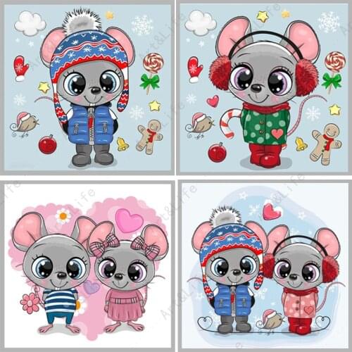 Cute Lovely Mouse Hot New Metal Cutting Dies Stencils for Making Scrapbooking Papper Card Album Birthday Card Embossing Cut Dies