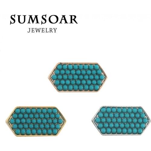 Somsoar Jewelry GEO BAR charms fit Leather wrappable Bracelet and Pendant Necklace 10pcs/lot
