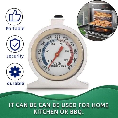 Cooking Food Meat Dial Stainless Steel Oven Thermometer Temperature Gauge Kitchen Oven Thermometer Measures Home Cook Supplies