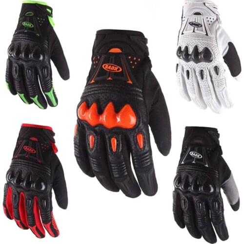 Outdoors bicycle gloves carbon fiber protective shell mens long finger motorcycle gloves mountain bike gloves Racing Gloves