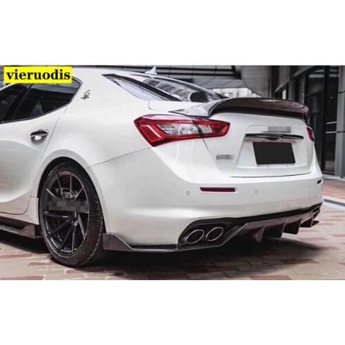 Ghibli Carbon Fiber Rear Spoiler wings for Maserati Ghibli SQ4 14-16