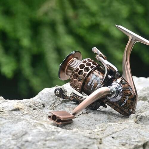 17+1BB All Metal Saltwater Fishing Reels Spinning Reel Honeycomb Hole Spoon Casting Sea Fishing Rod Fly Reel Carp Fishing Tackle