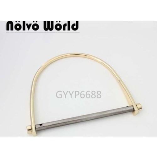 2-10pcs Alloy handle NEW aluminum Craft Coins Purses Handbags Bags Handle popular handles for Handmade bags,metal Purse Bag DIY