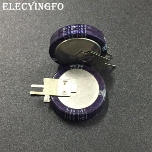 2pcs/10pcs 1.5F 5.5V1.5F ELNA DXN Series 19x20.5mm 5.5V1.5F Farad Super Capacitor