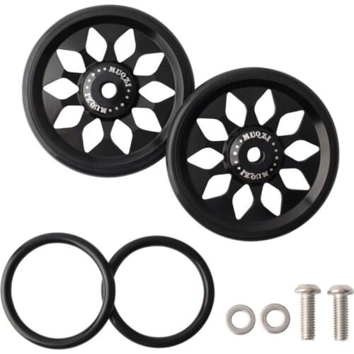 2pcs Easywheel For Brompton Bike Folding Bicycle Easy Wheel Aluminum CNC Processing Ultralight