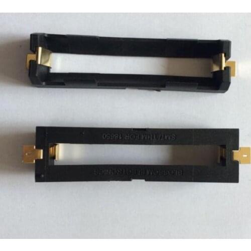 2Pcs/lot High Quality 1 X 18650 Battery Holder SMD With Bronze Pins 18650 Battery Storage Box TBH-18650-2C-SMT