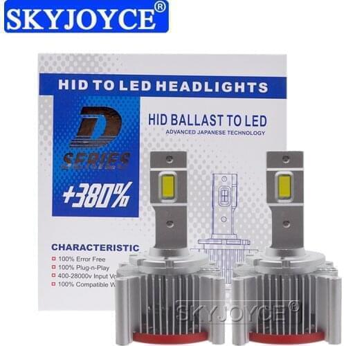2021 NEW SKYJOYCE D2S D4S LED Canbus Headlight Bulbs to Replace Original HID Bulbs 70W White Super Version D1S D3S D8S LED Bulbs