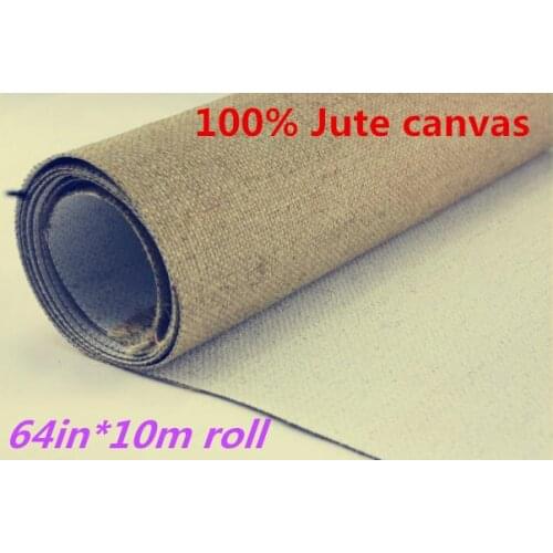 64in*10m canvas roll 100% jute primed canvas artist blank roll with top quality