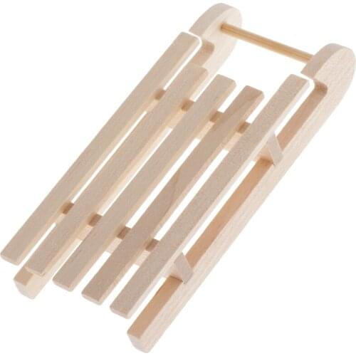 1:12 Dollhouse Accessories Christmas Decoration Sleigh Sled Model, Unpainted, DIY Supplies