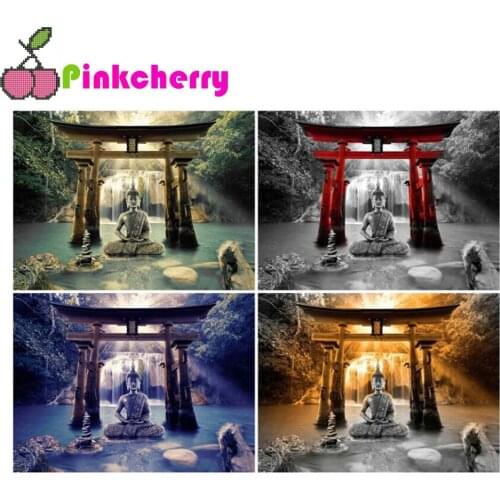 Diamond Embroidery Buddha Landscape diamond painting Full Square/Round drill 5d diamond embroidery Religion 3d cross stitch k985