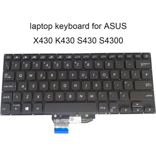 UK Replacement Keyboards for ASUS Vivobook 14s X430 FA K430 A430 backlit keyboard black silver British 0KNB0 2608UK00 260AUK00