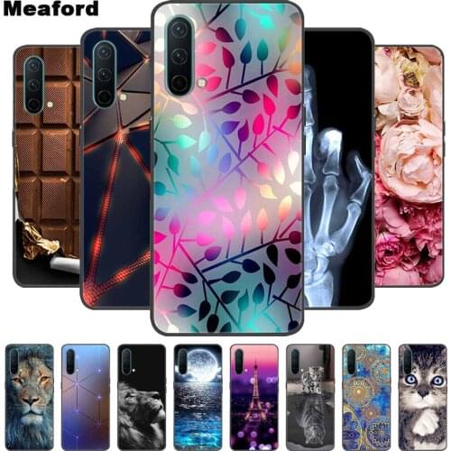 For OnePlus Nord CE 5G Case Shockproof Soft silicone TPU Back Cover For One Plus Nord CE 5G Phone Black Cases 2021 Cute Cartoon