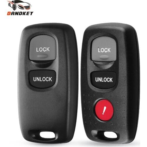 Dandkey 2/3 Buttons Fit For Mazda 3 6 MPV Protege 5 Transmitter Keyless Entry Replacement Car Key Shell Remote Key Case Fob Cove