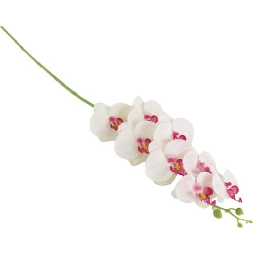 Decoration 12 Colors Semi-manual Wedding Decor 9 Heads Creative Simulation Orchid DIY Home Silk Cloth Semi-mechanical Beautiful