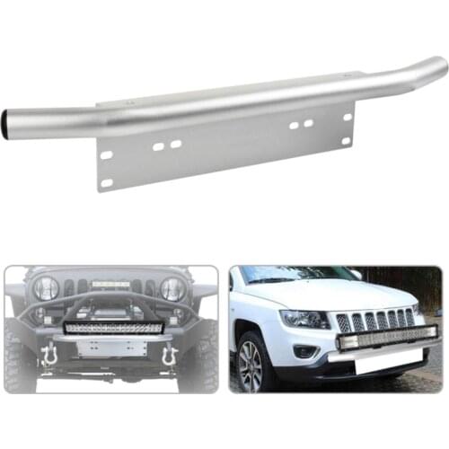 Bull Bar Car Bumper Licence Plate Holder Frame Work Led Light Bar Fog Lamp Mounting Bracket for Off road 4x4 SUV UAZ Tractor