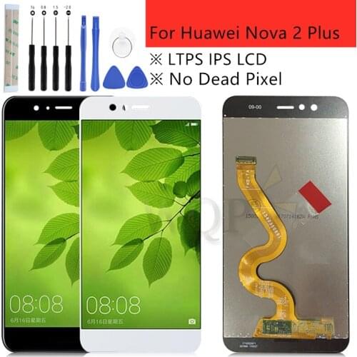For Huawei Nova 2 Plus LCD Display + Touch Screen Digitizer Assembly Replacement Accessories BAC-L23 BAC-L21 BAC-L01 LCD 5.5"