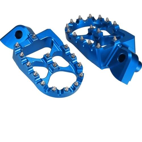 For Yamaha YZ 85 125 250 250FX WR 250 R X WR 450 F YZ125 FZ CNC Motorcycle Footrests Wide Pedal Foot Rest Pegs Wide Billet D40
