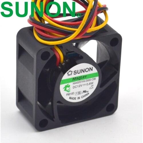 HA40201V4-0000-C99 HA40201V4-D000-C99 40mm 4020 12V 0.6W 2wire or 3wire speed quiet cooling fan 20pcs/lot