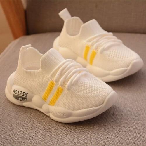 New Autumn Infant Toddler Shoes Baby Girls Boys Sports Shoes Soft Bottom Non-slip Comfortable Child Knitted First Walkers Shoes