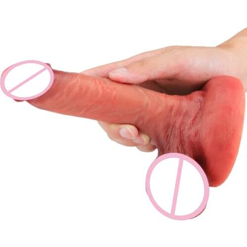 New Simulation Dildo Super Realistic Penis Female Masturbator G-spot Clitoris Stimulate Vaginal Dilation Sex Toys For Lesbian 18