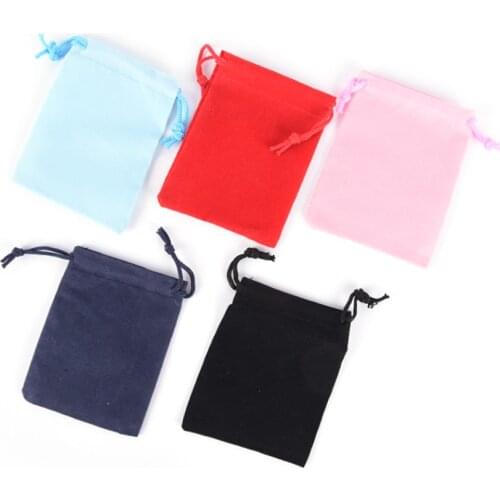 Wholesale 10pcs/lot Fashion Velvet Bag Drawstring Pouch Packing Bags Drawstring Bags 7*9cm