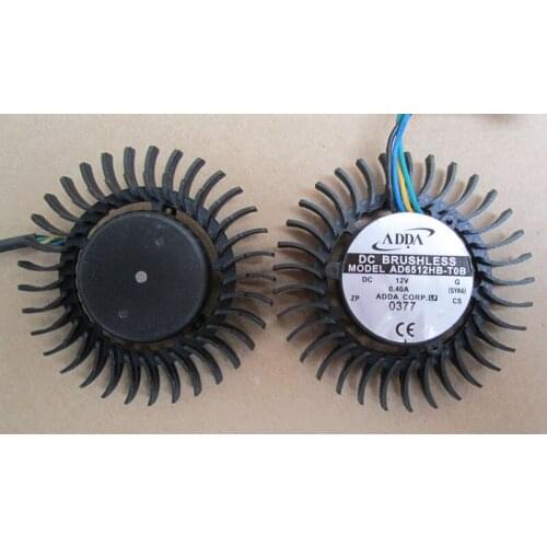 Original ad6512hb-tob graphics card fan hole distance 30 * 30MM 4P long and short wire 12V 0.40a