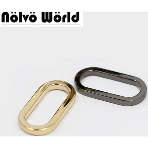 Welded Squared Edge Oval Ring 1 inch Alloy Strapping Webbing Pets Collar Backpack Bag Strap Parts Accessories 30PCS