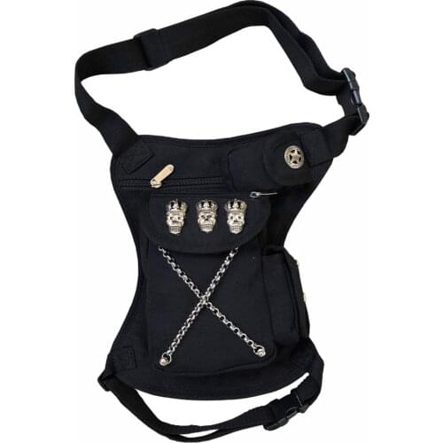 Punk Rock Steampunk Cavans Waist Bag Drop Leg Pack Men/Women Unisex