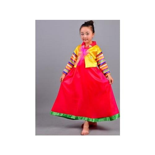 National Photographic hanbok dress child Korean girls dance clothing performance dress clothes Jewel stage performance clothing