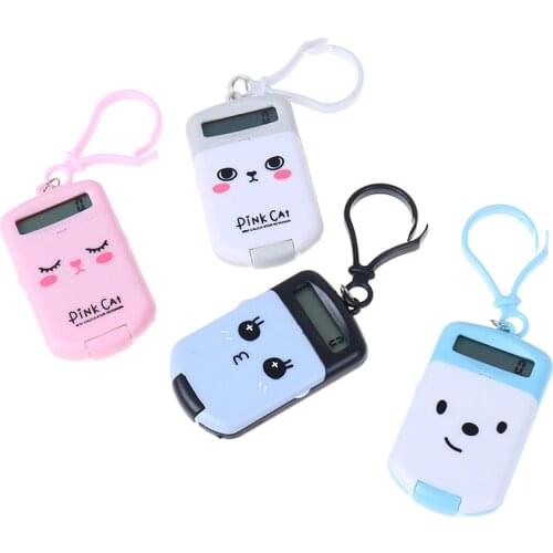 Portable Digit Calculator Mini Calculator Pocket Display Cartoon Cute Creative Keychain Calculator Office Supplies