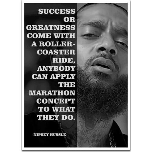Canvas Print Nipsey-Hussle Quotes Poster Decorative Picture Modern Wall Art Paintings Home Decor No Frame
