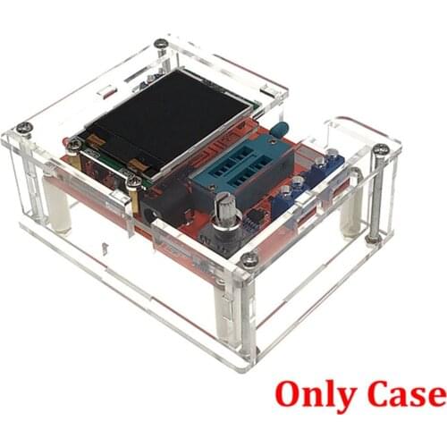 Acrylic Transparent Case Shell for TFT GM328 Transistor Tester Diode LCR ESR Meter PWM Square Wave DIY Kit Only Case